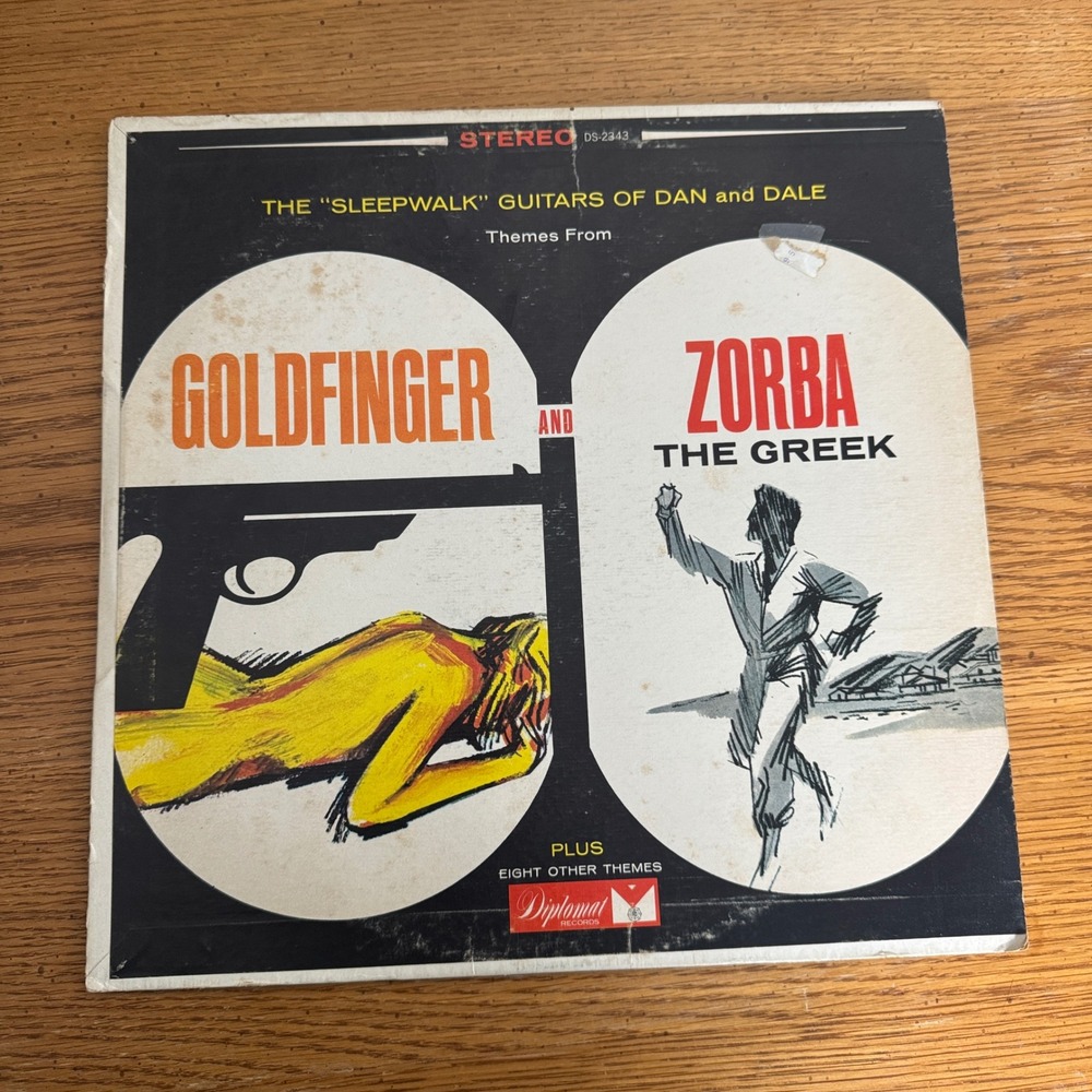 The Sleepwalk Guitars‎ of Dan & Dale Goldfinger Zorba the Greek Vinyl Record